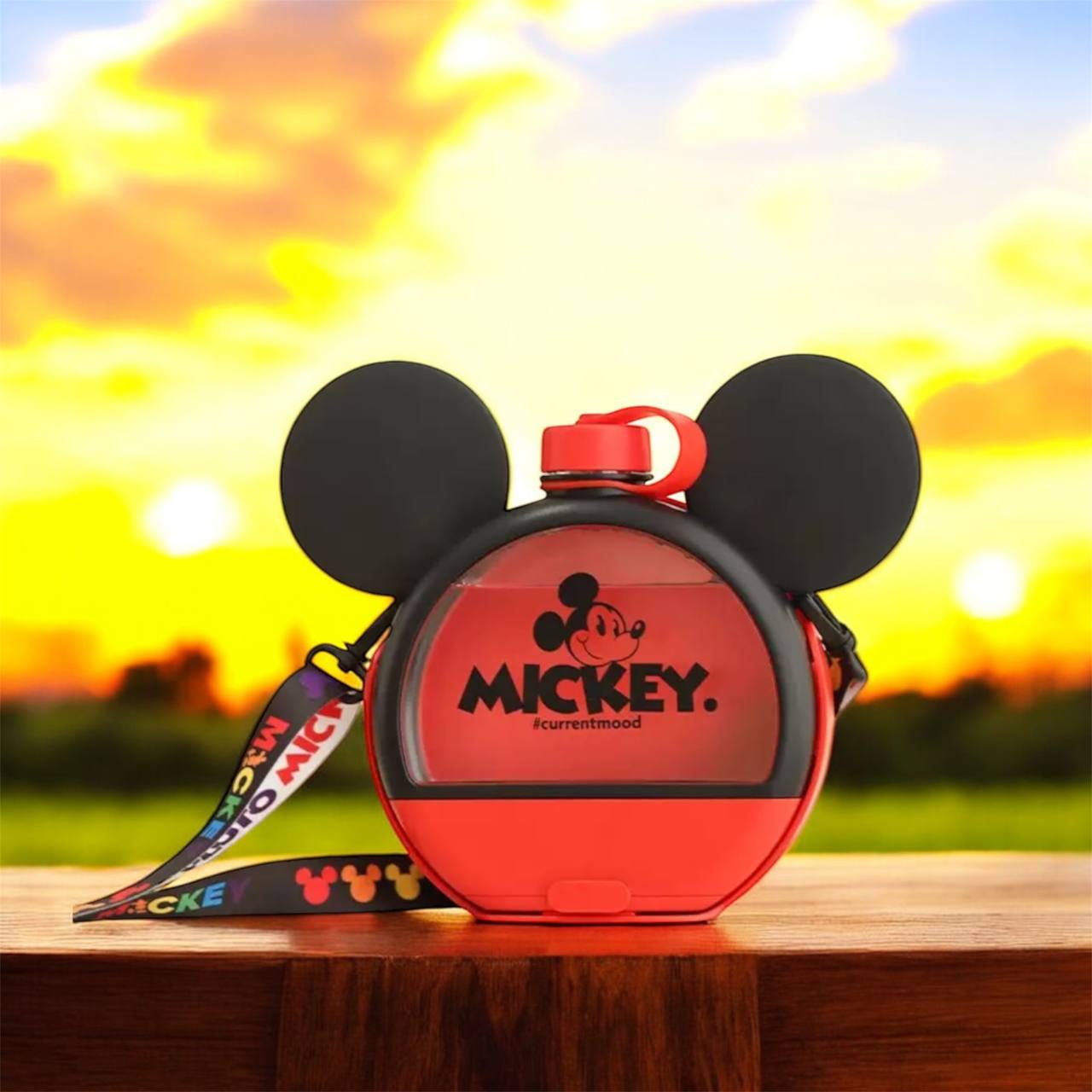 Mickey Mouse Water Bottle & Snack Container – 13.5 oz 🐭✨