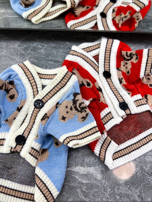 Luxury Knit Cardigan for Stylish Dogs