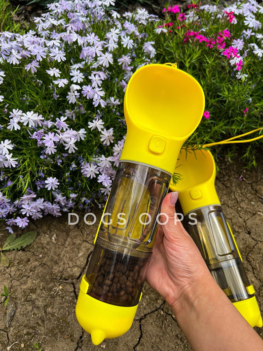 Portable drinker-feeder for walks and travels + free delivery 🎁
