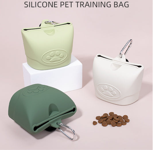 Silicone case for food, pet training bag