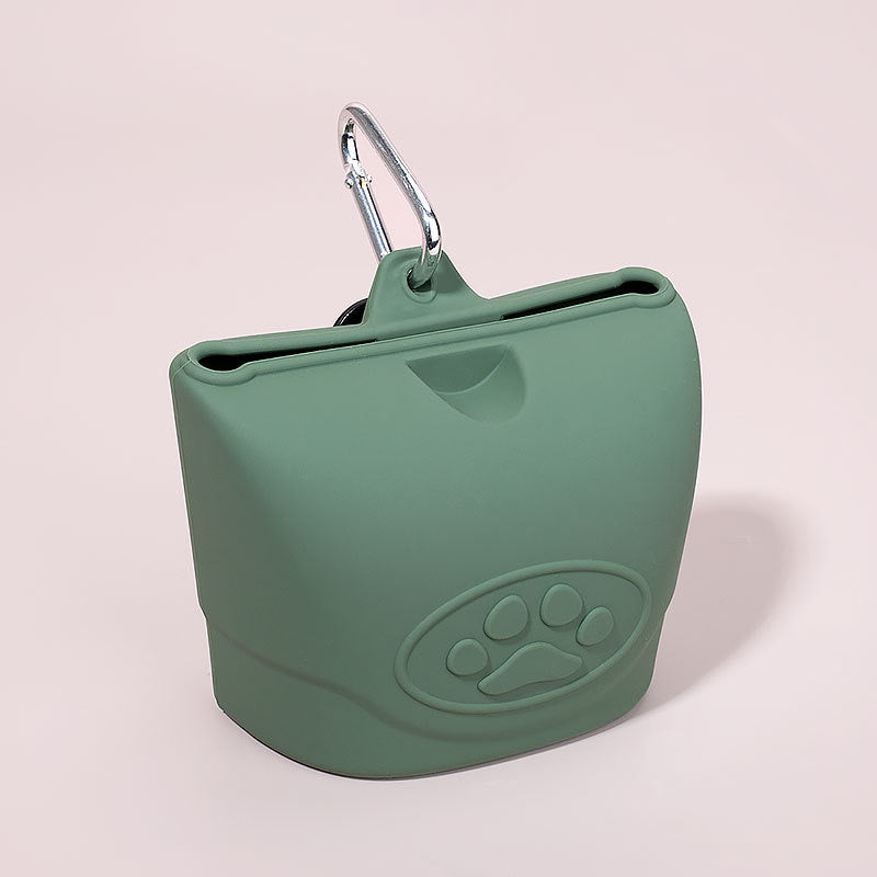 Silicone case for food, pet training bag