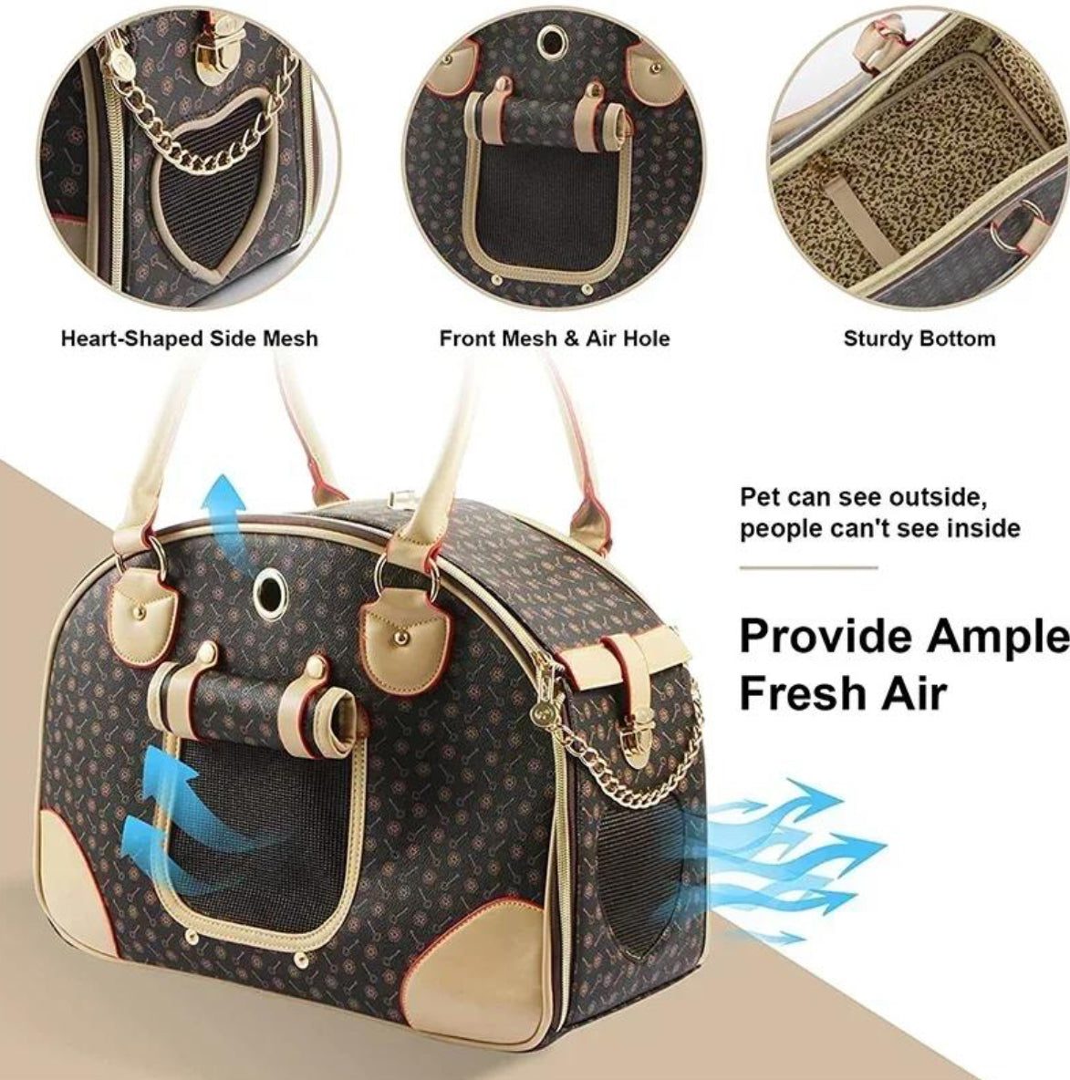 Luxury Pet Carrier Bag + free shipping 🎁
