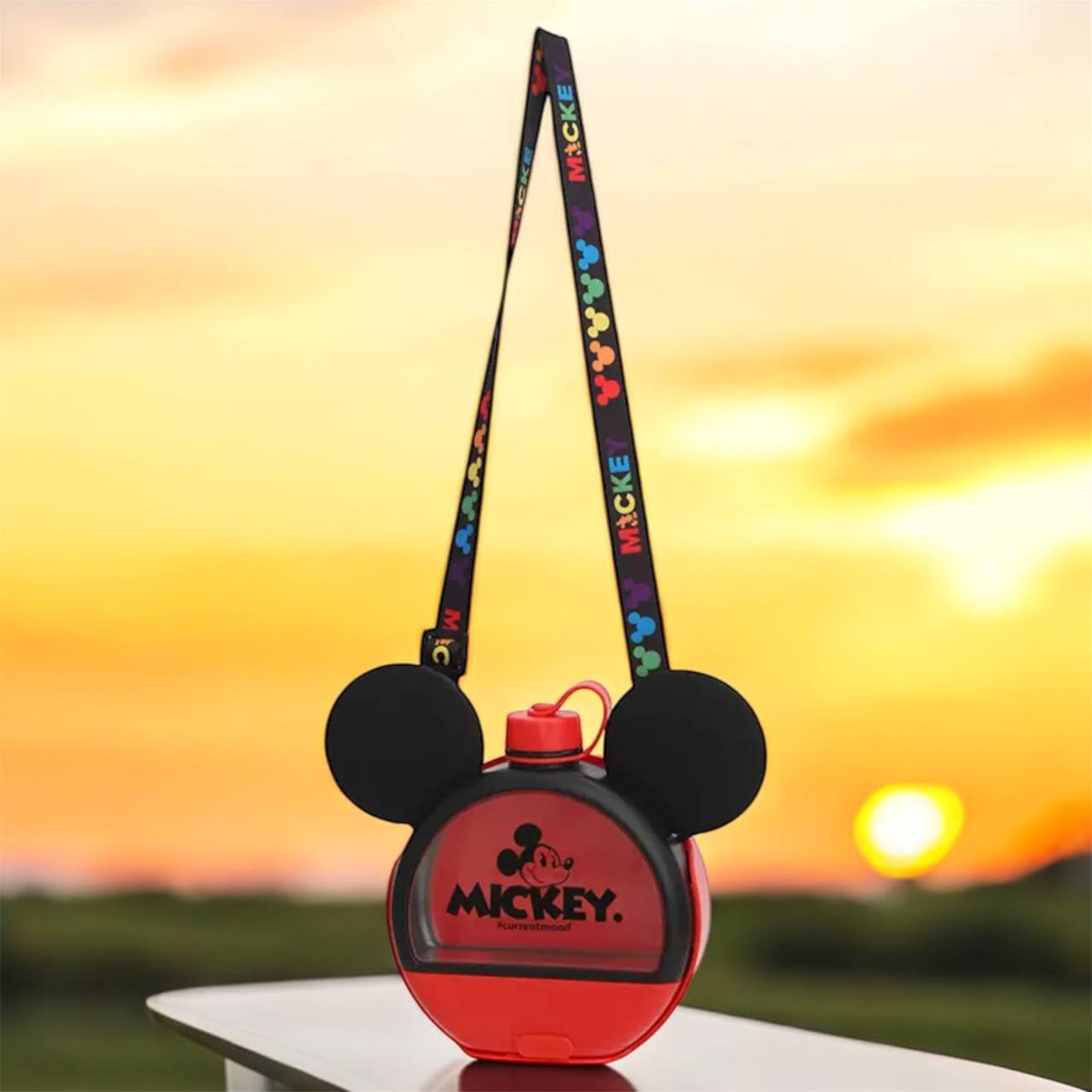 Mickey Mouse Water Bottle & Snack Container – 13.5 oz 🐭✨