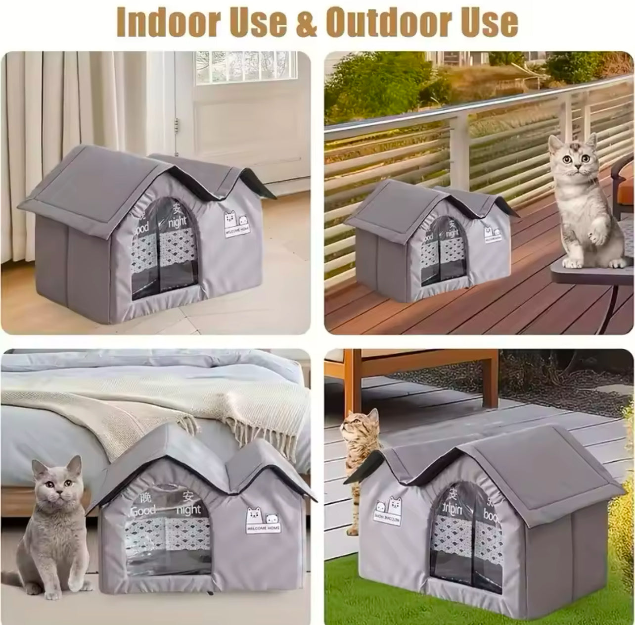 Cooling house for dogs and cats