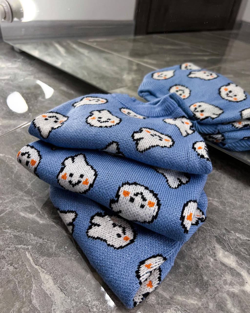 Sweater with bunnies