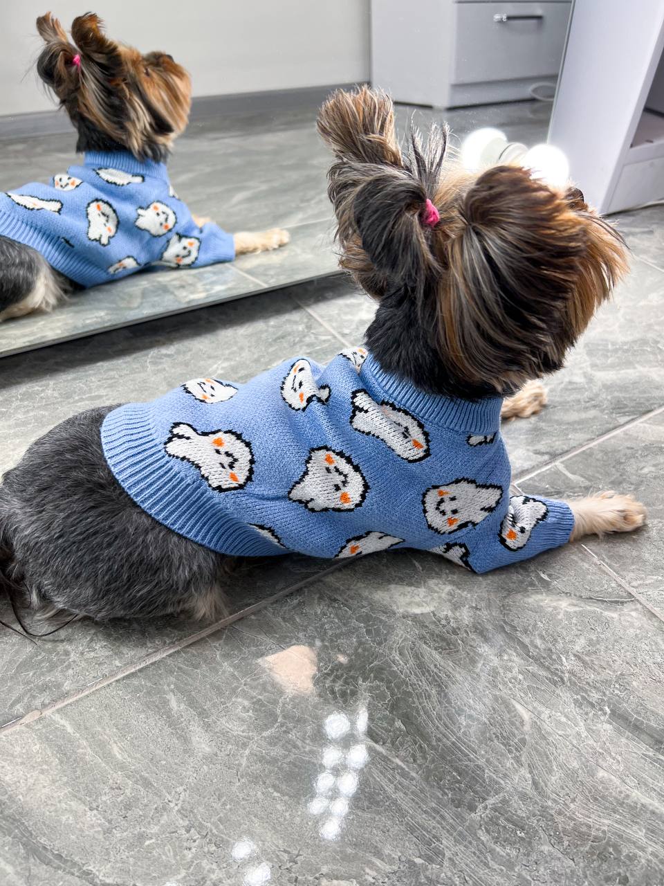 Sweater with bunnies